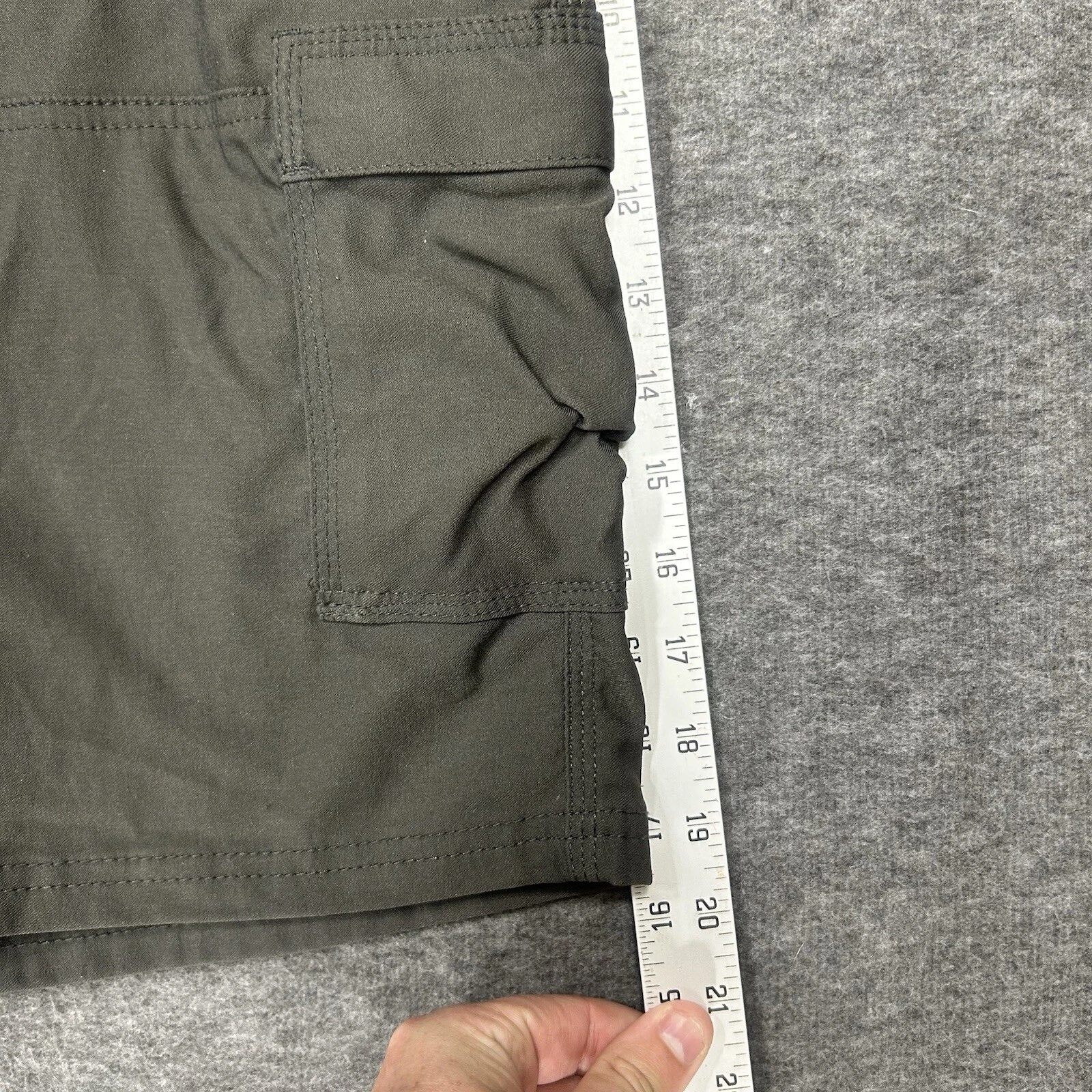 prana stretch zion cargo pocket belted shorts