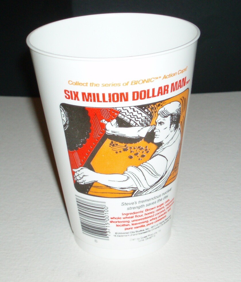 1977 Six Million Dollar Man Cookies container BIONIC BITS | eBay