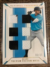 Victor Victor Mesa 2019 National Treasures GOLD Game Gear Material Sixes #08/25