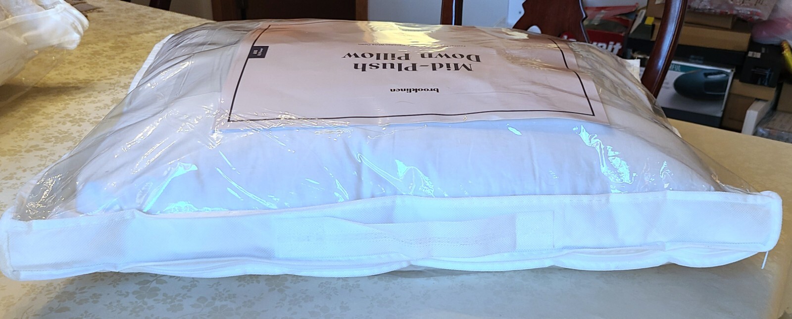 Brooklinen Mid Plush Down Pillow Standard 100 Canadian Down