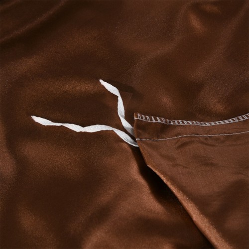 2/3 Stck. Seide Satinmischung Bettbezug Kissenbezug Bettwäschegarnitur Queen King Size - Bild 12 von 80
