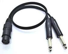 Splitt Kabel XLR Female auf 2 x Klinke mono vers. Längen