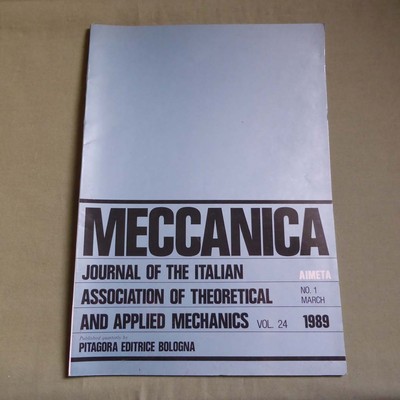 Meccanica 24_1 1989_Journal of Theoretical and Applied Mechanics