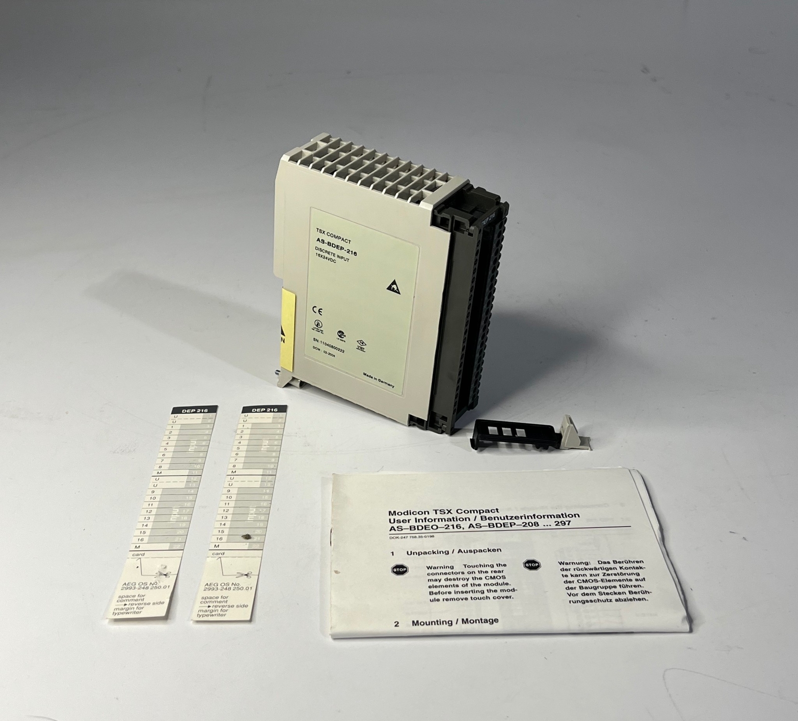 SCHNEIDER MODICON DEP 216 TSX Compact Discrete Input AS-BDEP-216 (NEW NO BOX)