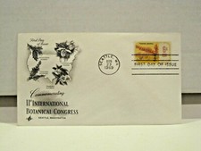 1969 U.S. FIRST DAY COVER 6c INTERNATIONAL BOTANICAL CONGRESS STAMP ART CRAFT!!