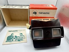 Vintage Sawyer Bakelite 3-D View Master Viewer Model E W/ Box- No Slides