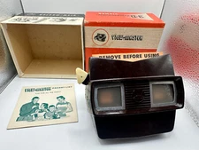 Vintage Sawyer Bakelite 3-D View Master Viewer Model E  W/ Box- No Slides