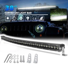 Curved 38''Inch Single Row Led Light Bar Off-road Spotlight SUV 4WD Truck 39''