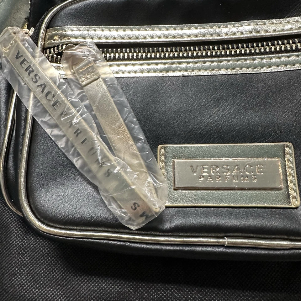 Versace Parfums Bag-Shinola Detroit Pouch - Black & Gold  - Image 2 of 4