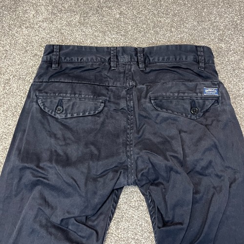 Chinos de pierna recta para hombre regulares diésel Cig One elásticos azul oscuro lavado W28 L27 - Imagen 9 de 12