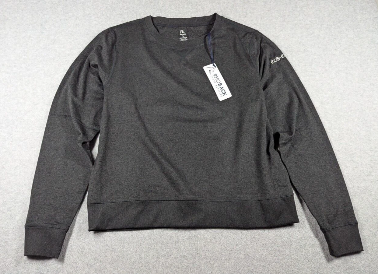 Rhoback Women Shirt Large NWT Starter Performance Crew Sweatshirt Quick Dry