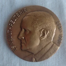 Vintage Robert Esnault-Pelterie French Aviation Pioneer Medal By Renée Vautier