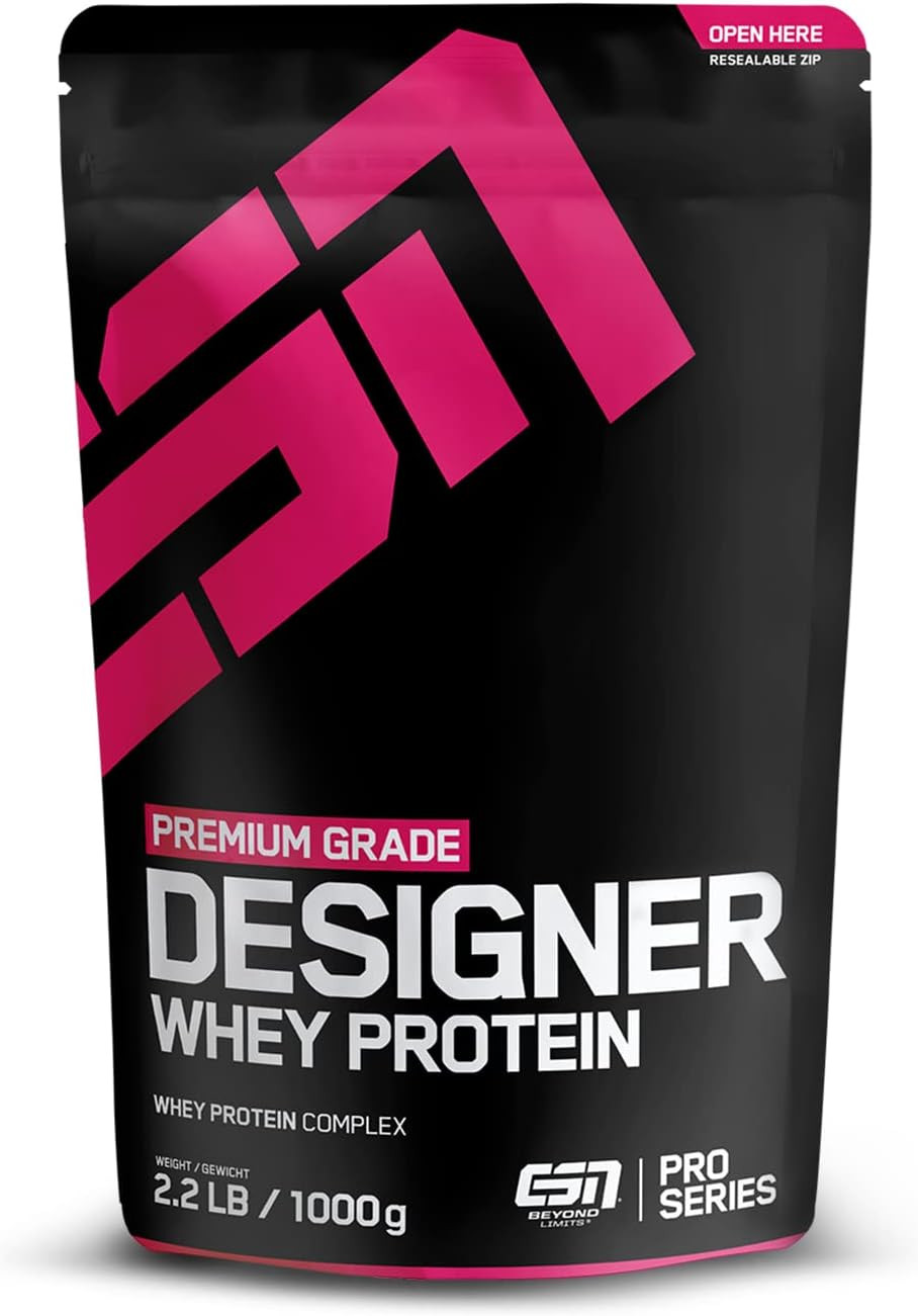 Integratore Proteico Designer Whey Cioccolato 1000g - Qualità ESN