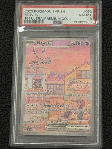 Pokemon Cards PSA 8 NM-MT Mew Ex 151 UPC Black Star Promo 2023 S&V #053