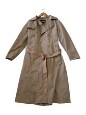 Pendleton Trench Coat Jacket Brown Women s Size 8 Vintage Good Condition