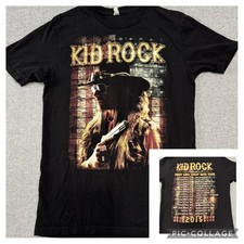 Kid Rock 2015 First Kiss Cheap Date Tour Concert T-shirt Medium Cities on Back