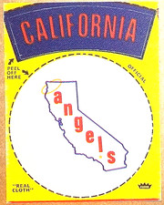 1972 FLEER CALIFORNIA ANGELS - CALIFORNIA / angels 