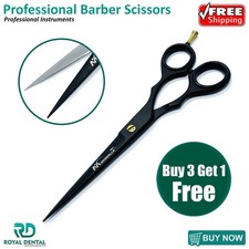 Hair Cutting Scissors 6.5 Inch Stainless Steel Barber Shears Sharp Convex Edge