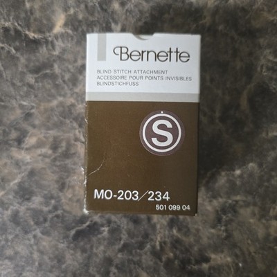 Bernette MO-203/234 Blind Stitch Attachment W/ Box & Instructions.
