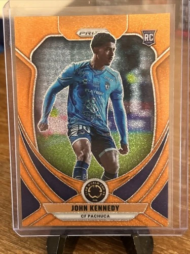 2025 Panini Prizm FIFA Club World Cup RC John Kennedy Orange Glitter /99 Pachuca