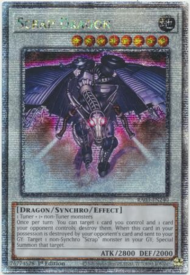#ad Yugioh Scrap Dragon RA03 EN240 Quarter Century Secret Rare 1st Edition Ne $5.99