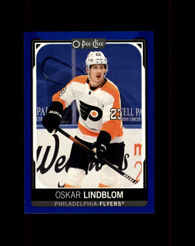 #470 Oskar Lindblom Philadelphia Flyers 2021-22 O-Pee-Chee Blue Border