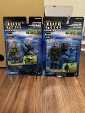 BBI 1:18 Blue Box Toys Elite Force Lot of 2 Figures with Weapons NEW 