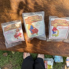 McDonald's Berenstain Bears Happy Meal Toys Set of 3 Sealed 1987. Tear On Sister