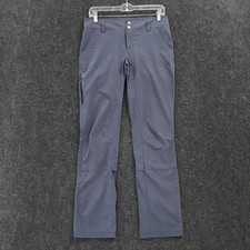 Columbia Pants Women's 6 Blue Omni-Shield Hiking Outdoor Stretch Trail Nylon