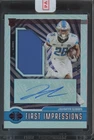 2023 Panini Illusions First Impressions #112 Jahmyr Gibbs 65/199 Auto Jersey RC