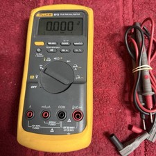 Fluke 87 V True-RMS Digital Industrial Multimeter W/ Leads No Case Used