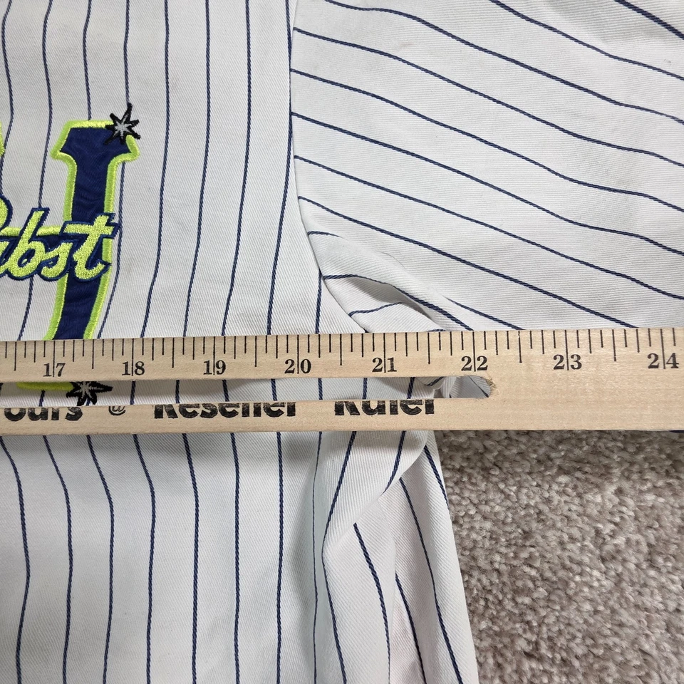 Camiseta de béisbol HUF Worldwide Pabst cinta azul PBR blanca adulto grande Foto 4 de 4