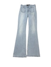 Veronica Beard Florence High-Rise Flared Denim Jeans Color Aire size 27/4