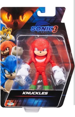 Sonic The Hedgehog 3 Movie KNUCKLES Fire Fist 5'' 2025 Figure Jakks Pacific