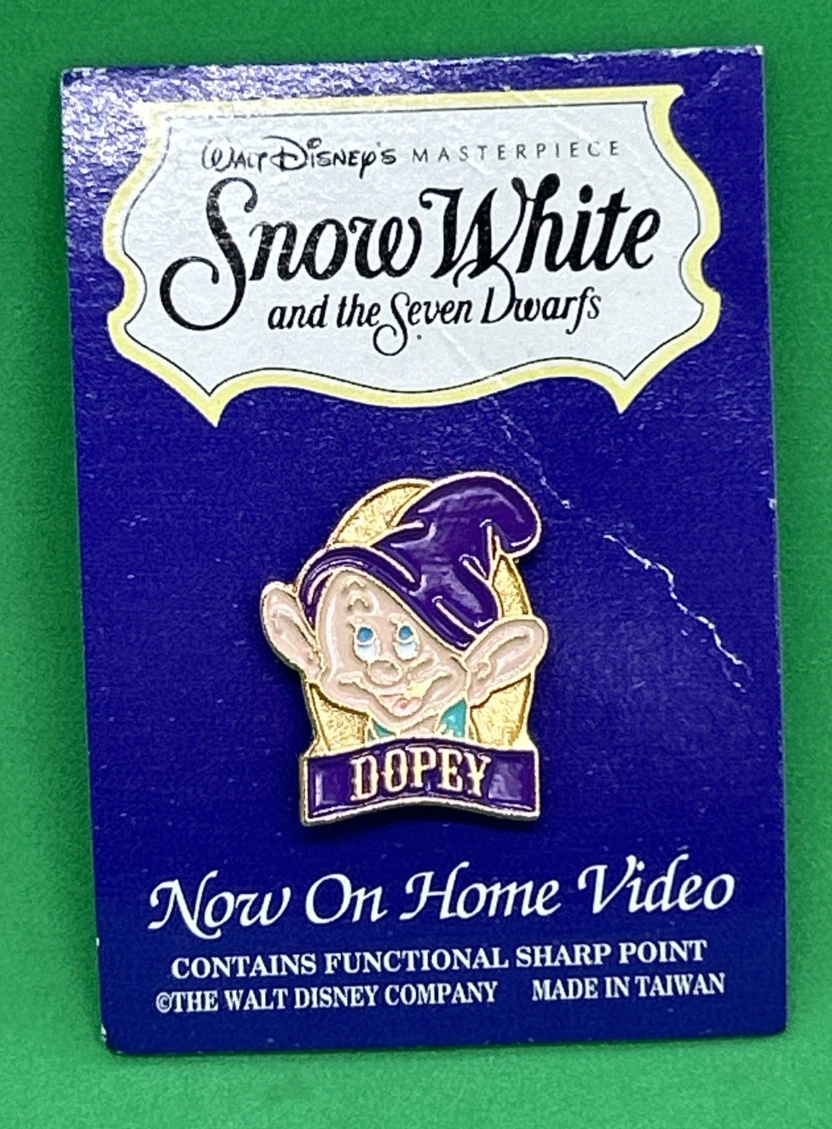 DOPEY Snow White and the Seven Dwarfs Video Release 1994 Disney Pin