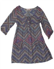 WHITE STUFF Womens Tea Dress UK12 Medium Multicoloured Geometric YU07