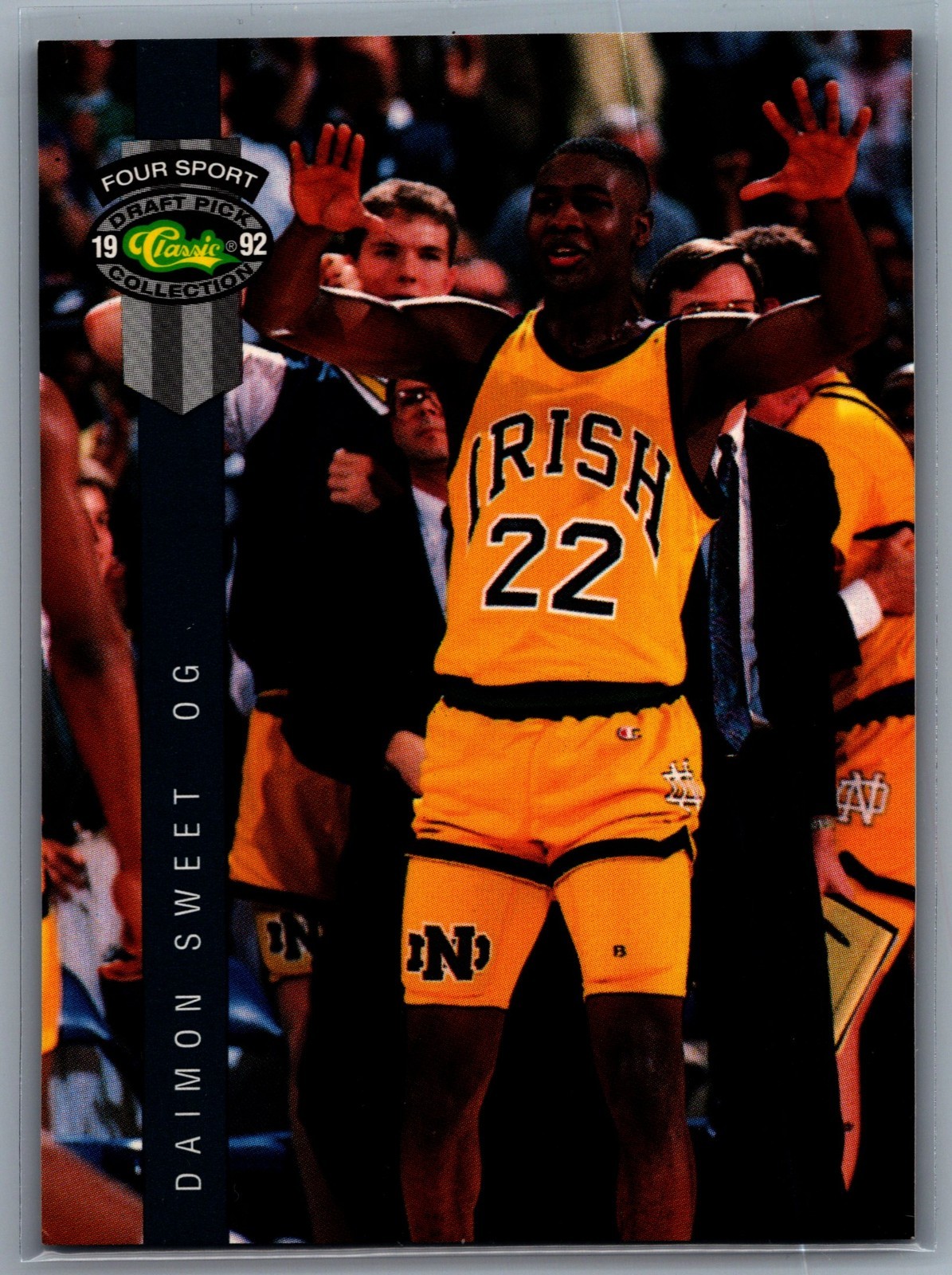 1992 Classic Four Sport Draft Pick Collection - Daimon Sweet #64 (RC)