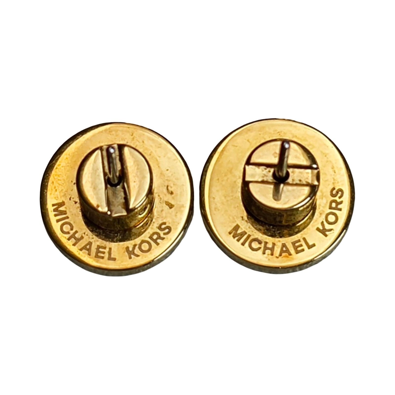 Michael Kors Gold Tone Stud Earrings thumbnail 4