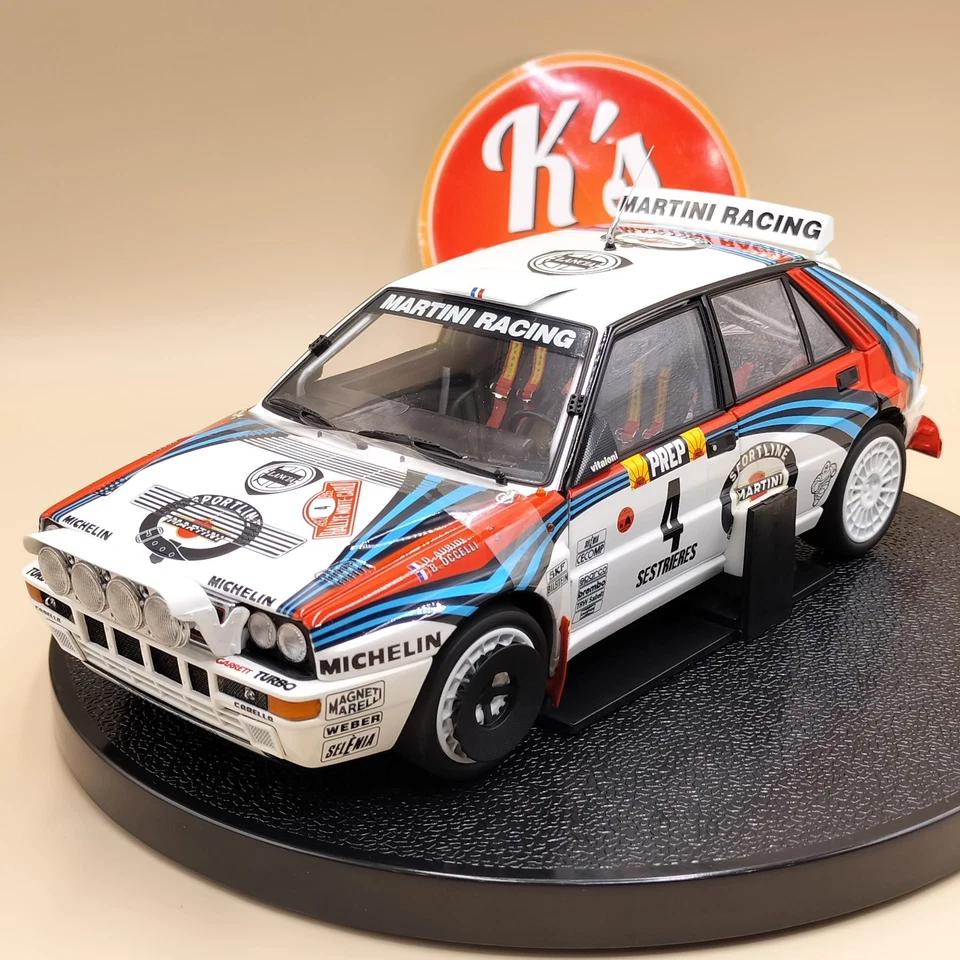 Kyosho 1/18 Lancia Delta HF Integrale 1992 Monte Carlo #4 MARTINI White 08342A - Image 2 of 4