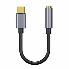 Portable USB Type C to 3.5mm AUX Headphone Adapter Type C Jack Cable Cord