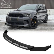 Glossy Black Front Bumper Lip Spoiler Splitter Body Kit For Dodge Durango RT SRT