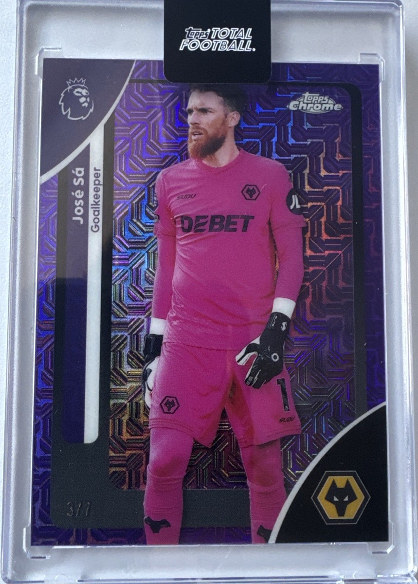 2025-26 Topps Chrome Premier League Jose Sa Purple Mojo #'d 3/7