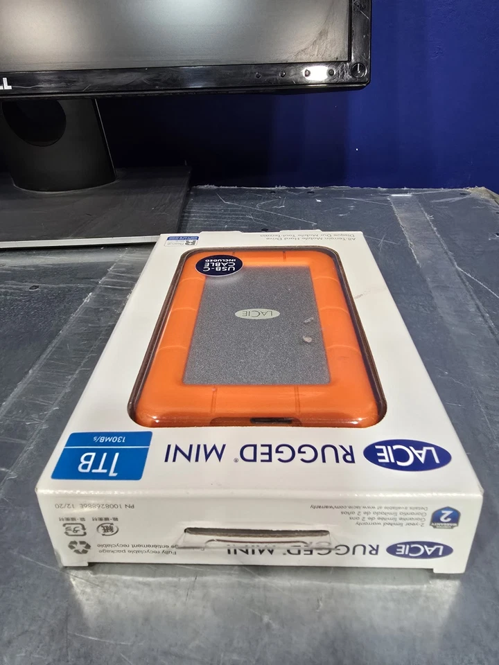 Brand New LaCie Rugged Mini 1TB External Hard Drive Portable HDD - USB 3.0  - Image 3 of 4