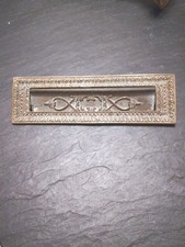 Antiker Briefschlitz Briefeinwurf Briefklappe Guss Vermutlich. Messing