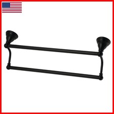 Kingston Brass BA556318MB Royale Dual -towel Bar, Matte Black
