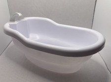 1980’s? vintage KidKraft white BATH TUB dolls house ~ 20 x 10.5 x 8cm