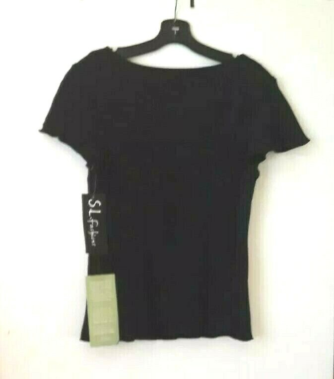 New Womens Top SL Fashions Black Blouse Size 10 Shirt New Womens Top SL Fashions Black Blouse Size 10 Shirt