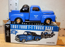 Vintage 1995 Ertl Collectibles Wix Filters 1951 Ford F-1 Die Cast Truck Bank
