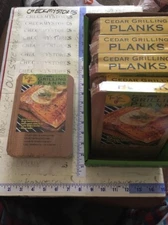 New 5x4PK Cedar Grilling Planks (12 Pack) Western Red Cedar 5 3/8"X 7 3/8"