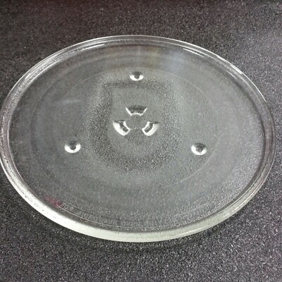11 5/16'' Glass Microwave Oven Plate Tray - FITS MANY! - Track Dim. = 7'' - 8 7/8''